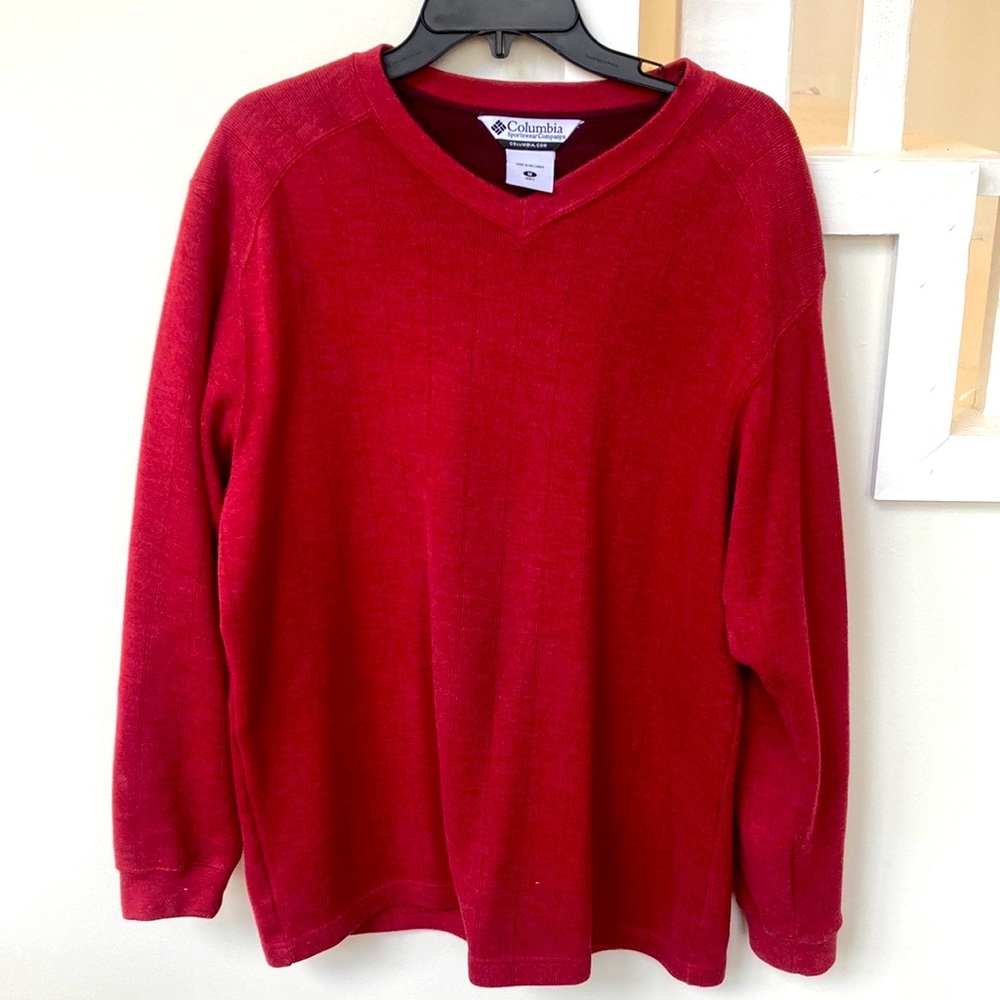 Columbia Men's Red Sweater medium. Perfect.